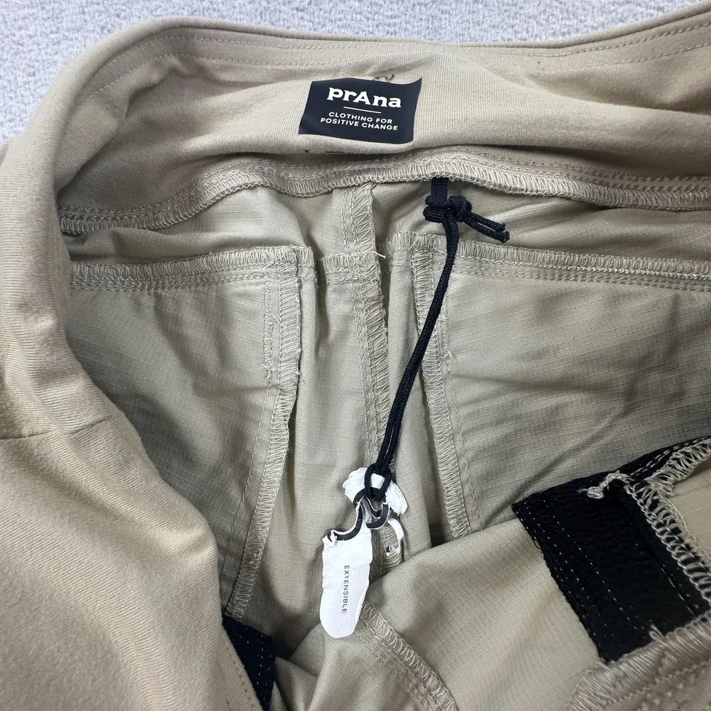 PrAna Kanab Ripstop Pants Womens XL Beige Jogger Cargo Hiking Outdoor Stretch